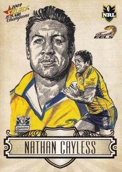 2009 Select NRL Champions - Sketches #SK20 Nathan Cayless Front